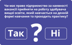 Прийняття здобувача освіти денної форми навчання